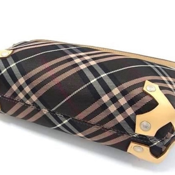 Burberry Shoulder Handbag Blue Label Canvas Nova Check 2WAY like new - Picture 3 of 7